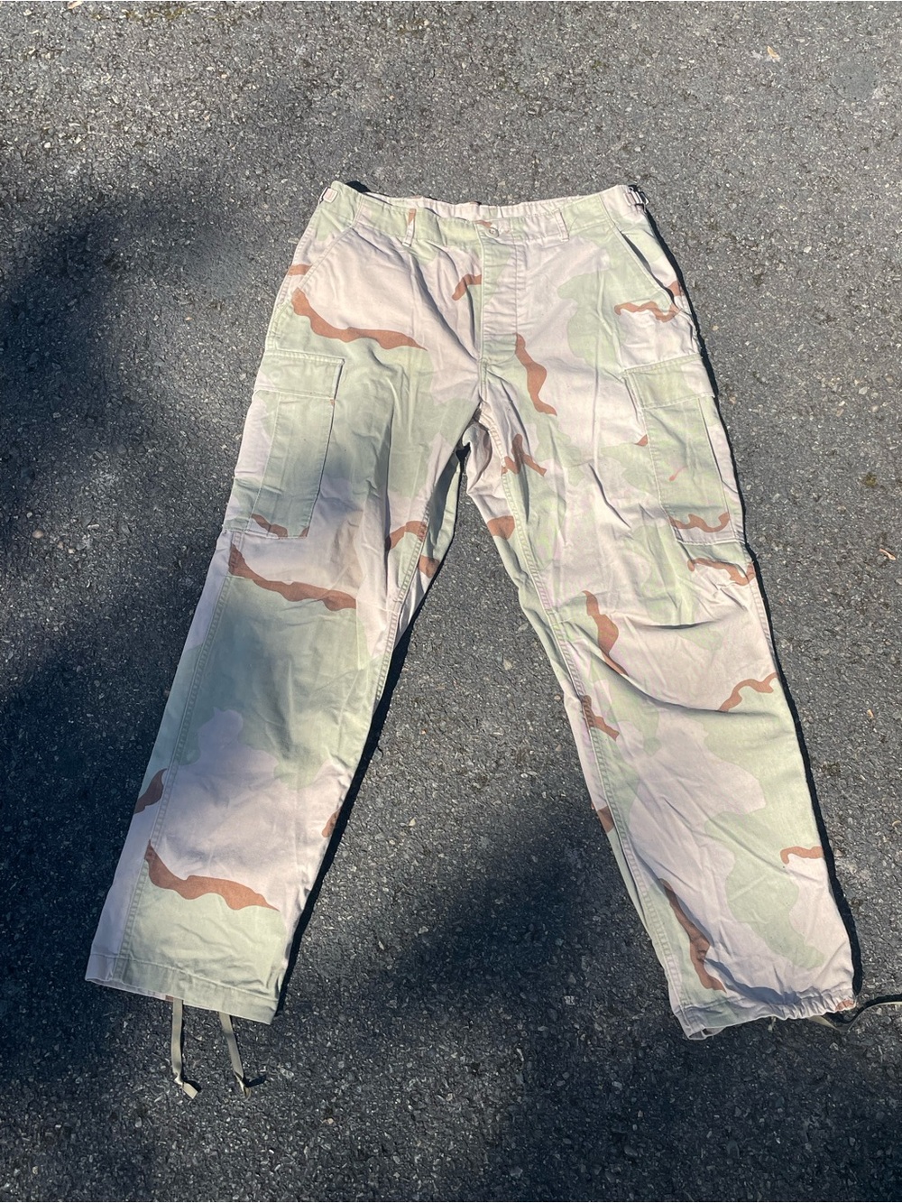 Vinatge Military Issue Desert Camouflage Combat Pants